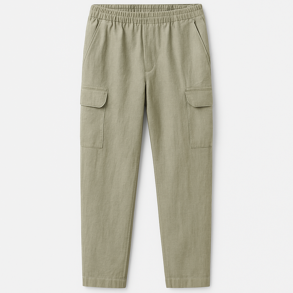Linen Cargo Pants - Tyvior Pants